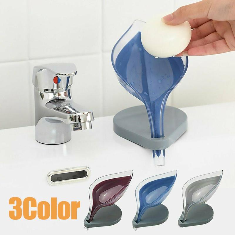 Leaf Shape Soap Box Drain Soap Holder Bathroom Accessories - Temu